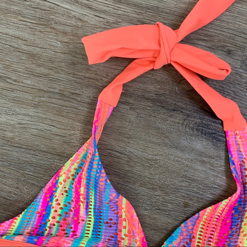 Girl's Colorful Ruffled Long Swim Top | 14 - Picture 4 of 6